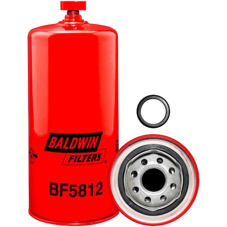 Baldwin Filters Fuel Filter, 8-27/32x3-11/16x8-27/32 In BF5812